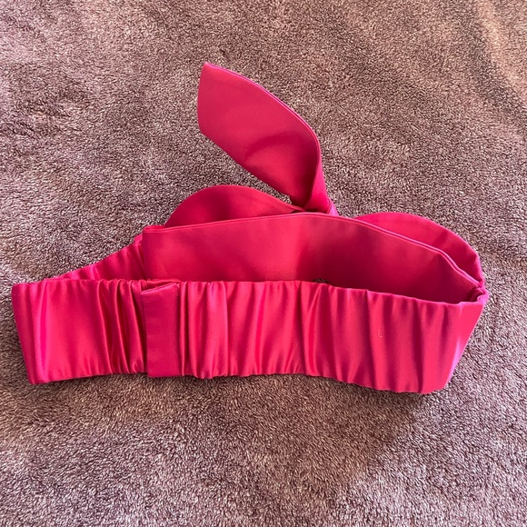 Y2k BCBG WIDE BOW BELT M - Picture 3 of 4